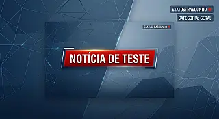 Noticia padrão de testes